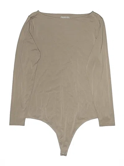Pre-owned Abercrombie & Fitch Bodysuit In Tan