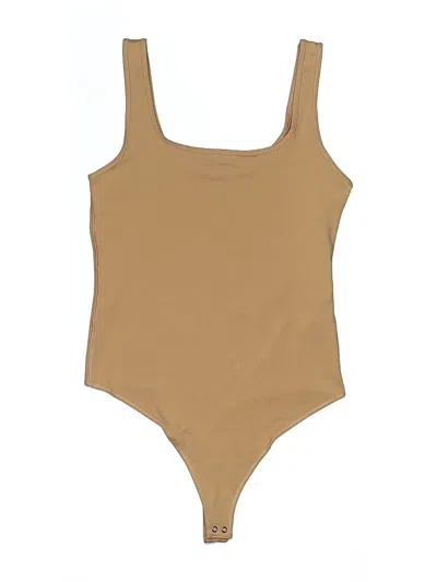 Pre-owned Abercrombie & Fitch Bodysuit In Tan