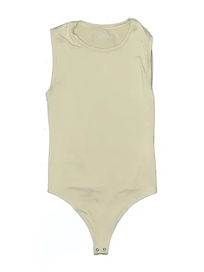 Pre-owned Abercrombie & Fitch Bodysuit In Tan