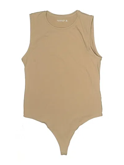 Pre-owned Abercrombie & Fitch Bodysuit In Tan