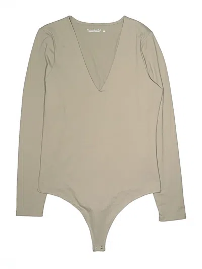 Pre-owned Abercrombie & Fitch Bodysuit In Tan
