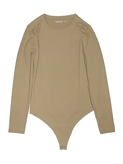 Pre-owned Abercrombie & Fitch Bodysuit In Tan