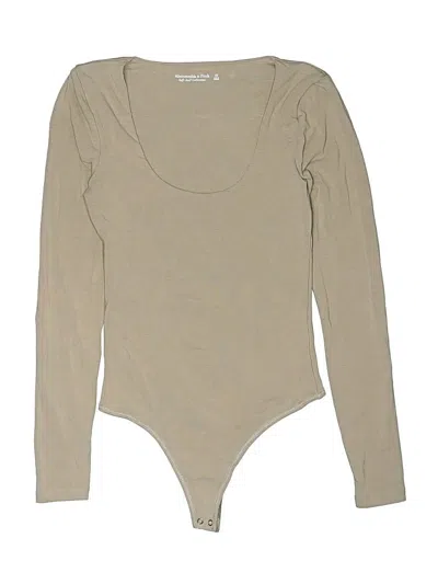 Pre-owned Abercrombie & Fitch Bodysuit In Tan