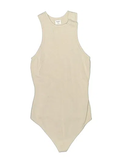 Pre-owned Abercrombie & Fitch Bodysuit In Tan