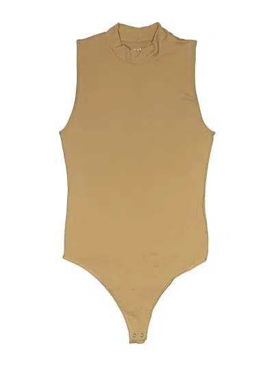 Pre-owned Abercrombie & Fitch Bodysuit In Tan