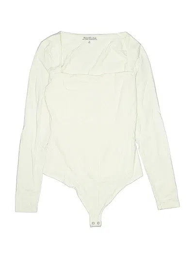 Pre-owned Abercrombie & Fitch Bodysuit In White