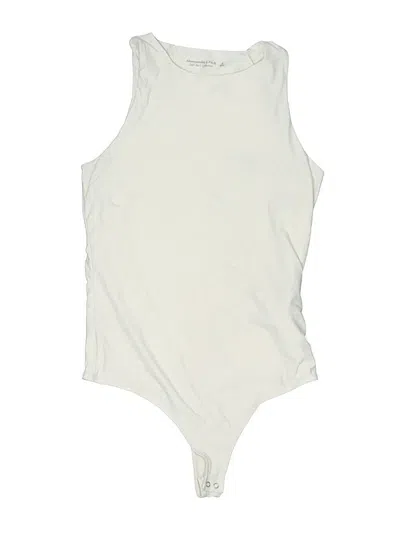 Pre-owned Abercrombie & Fitch Bodysuit In White