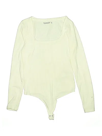 Pre-owned Abercrombie & Fitch Bodysuit In White