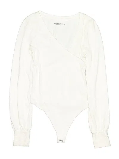 Pre-owned Abercrombie & Fitch Bodysuit In White