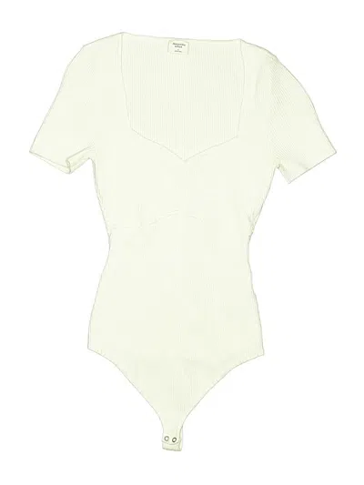 Pre-owned Abercrombie & Fitch Bodysuit In White