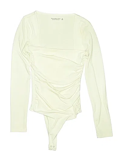 Pre-owned Abercrombie & Fitch Bodysuit In White