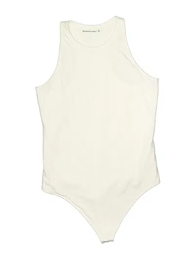 Pre-owned Abercrombie & Fitch Bodysuit In White