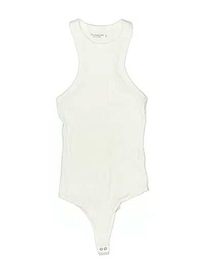 Pre-owned Abercrombie & Fitch Bodysuit In White