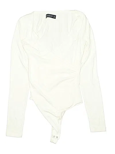 Pre-owned Abercrombie & Fitch Bodysuit In White
