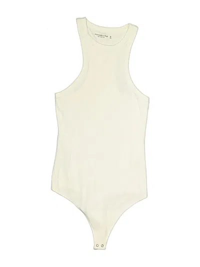 Pre-owned Abercrombie & Fitch Bodysuit In White