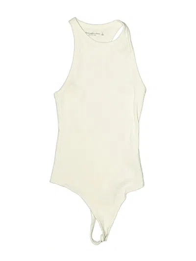 Pre-owned Abercrombie & Fitch Bodysuit In White