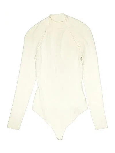 Pre-owned Abercrombie & Fitch Bodysuit In White