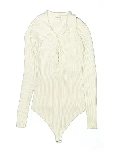 Pre-owned Abercrombie & Fitch Bodysuit In White
