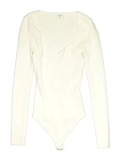 Pre-owned Abercrombie & Fitch Bodysuit In White