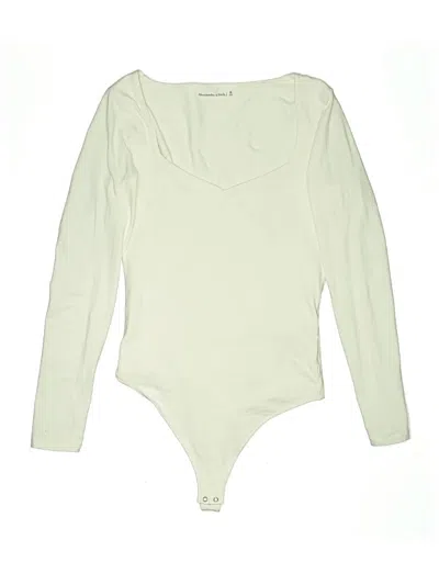 Pre-owned Abercrombie & Fitch Bodysuit In White