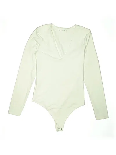 Pre-owned Abercrombie & Fitch Bodysuit In White