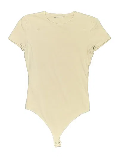 Pre-owned Abercrombie & Fitch Bodysuit In White