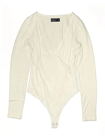 Pre-owned Abercrombie & Fitch Bodysuit In White