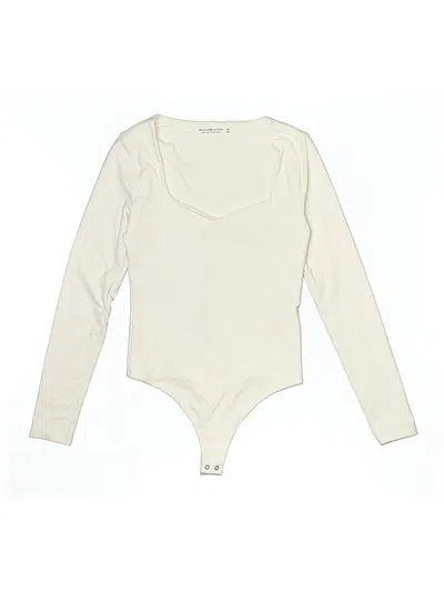 Pre-owned Abercrombie & Fitch Bodysuit In White