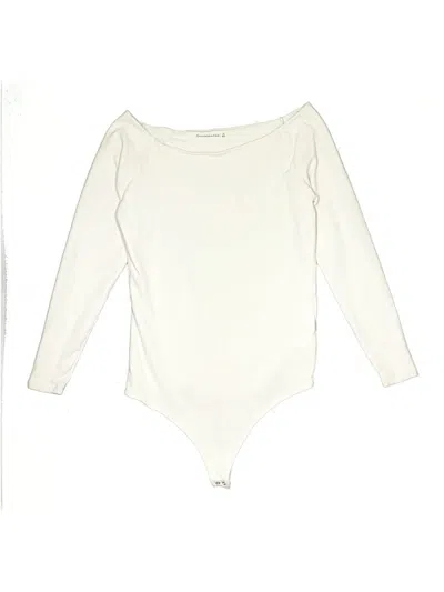 Pre-owned Abercrombie & Fitch Bodysuit In White