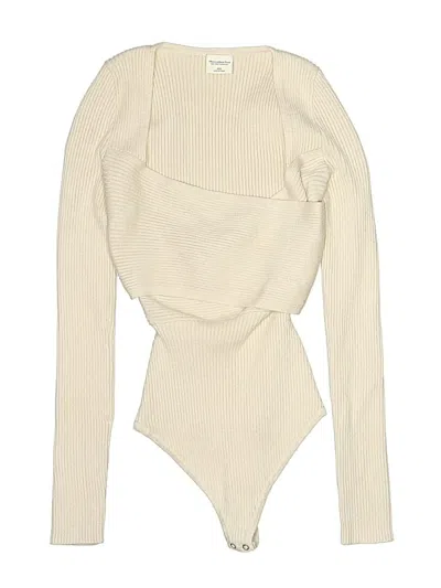 Pre-owned Abercrombie & Fitch Bodysuit In White