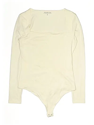 Pre-owned Abercrombie & Fitch Bodysuit In White
