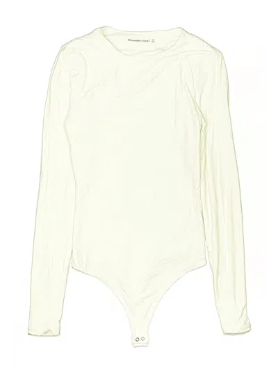 Pre-owned Abercrombie & Fitch Bodysuit In White