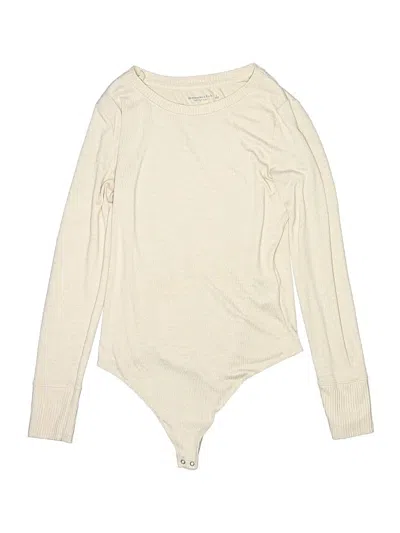 Pre-owned Abercrombie & Fitch Bodysuit In White
