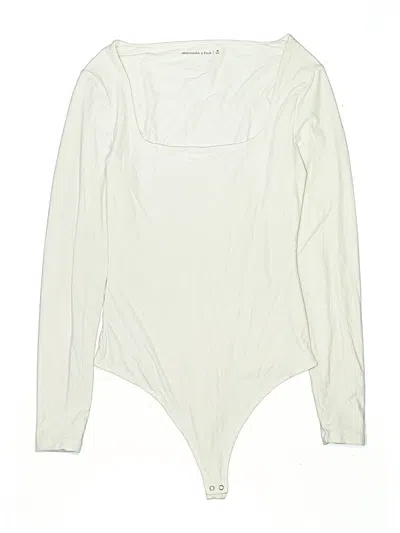 Pre-owned Abercrombie & Fitch Bodysuit In White