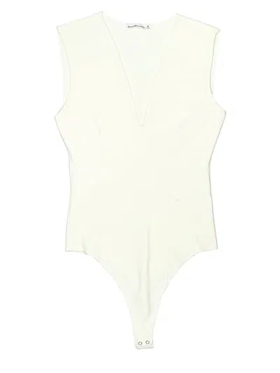 Pre-owned Abercrombie & Fitch Bodysuit In White
