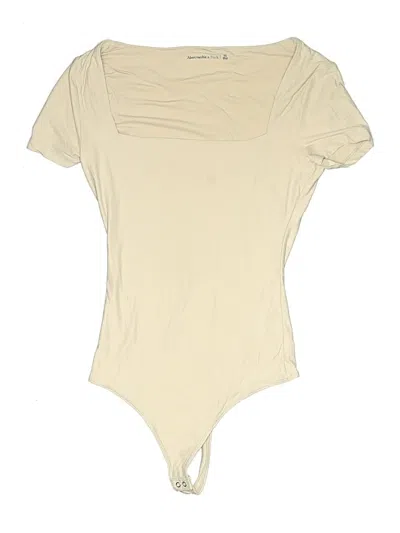 Pre-owned Abercrombie & Fitch Bodysuit In White