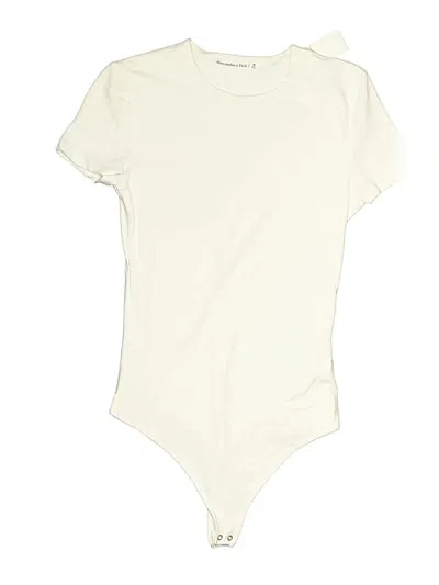 Pre-owned Abercrombie & Fitch Bodysuit In White