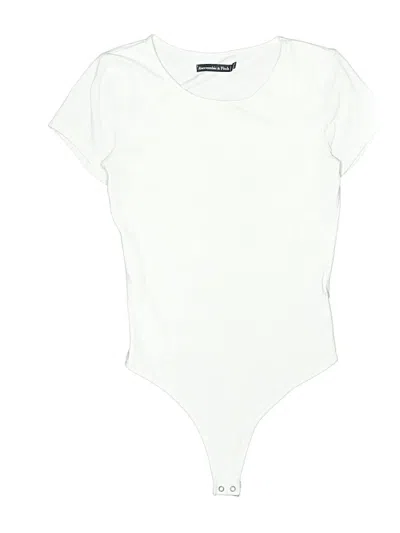 Pre-owned Abercrombie & Fitch Bodysuit In White