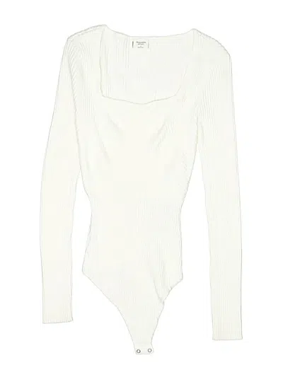 Pre-owned Abercrombie & Fitch Bodysuit In White