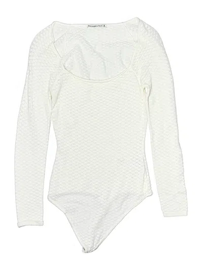 Pre-owned Abercrombie & Fitch Bodysuit In White