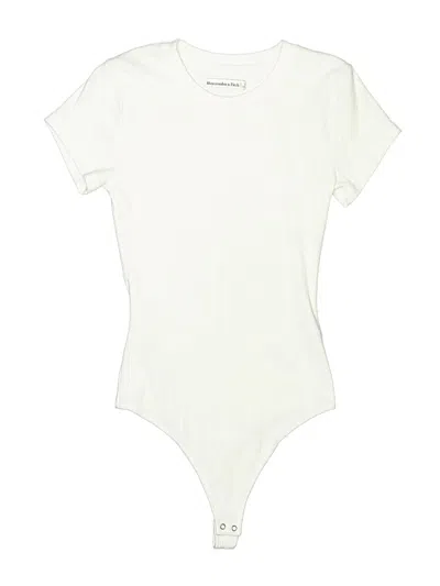 Pre-owned Abercrombie & Fitch Bodysuit In White