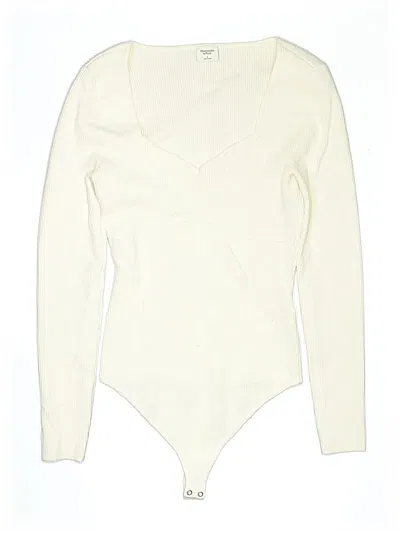 Pre-owned Abercrombie & Fitch Bodysuit In White