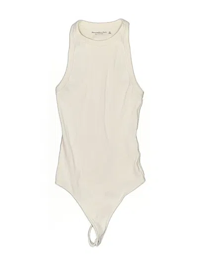 Pre-owned Abercrombie & Fitch Bodysuit In White