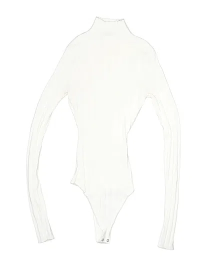 Pre-owned Abercrombie & Fitch Bodysuit In White