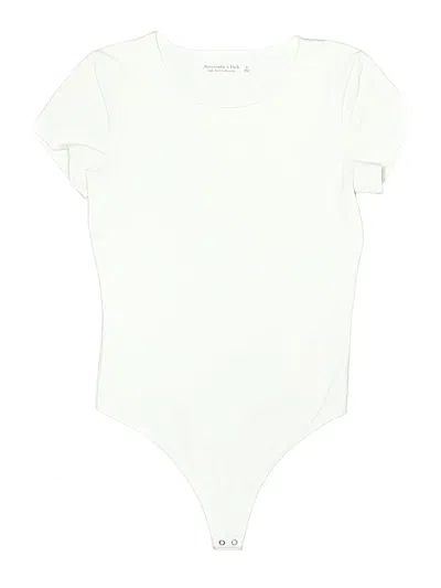 Pre-owned Abercrombie & Fitch Bodysuit In White
