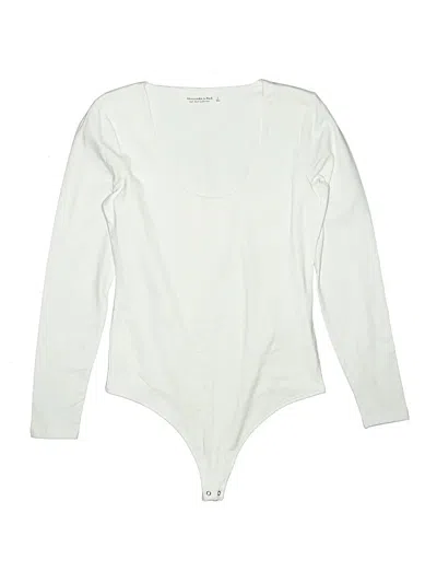 Pre-owned Abercrombie & Fitch Bodysuit In White