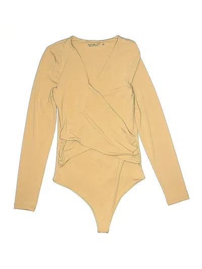 Abercrombie & Fitch Bodysuit In Yellow