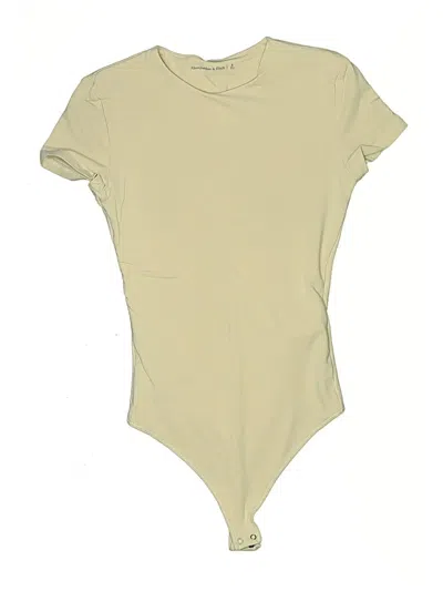 Pre-owned Abercrombie & Fitch Bodysuit In Yellow