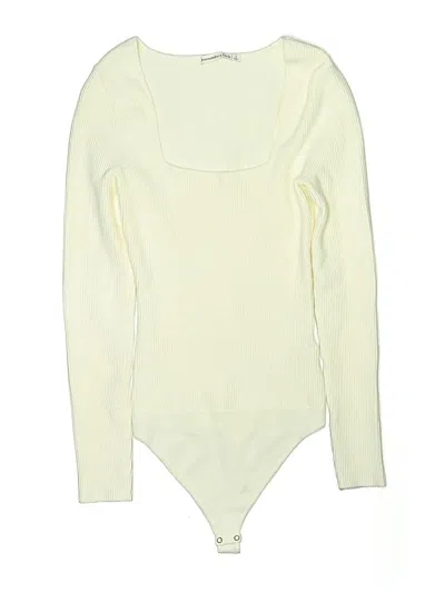 Pre-owned Abercrombie & Fitch Bodysuit In Yellow
