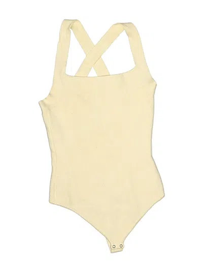 Pre-owned Abercrombie & Fitch Bodysuit In Yellow